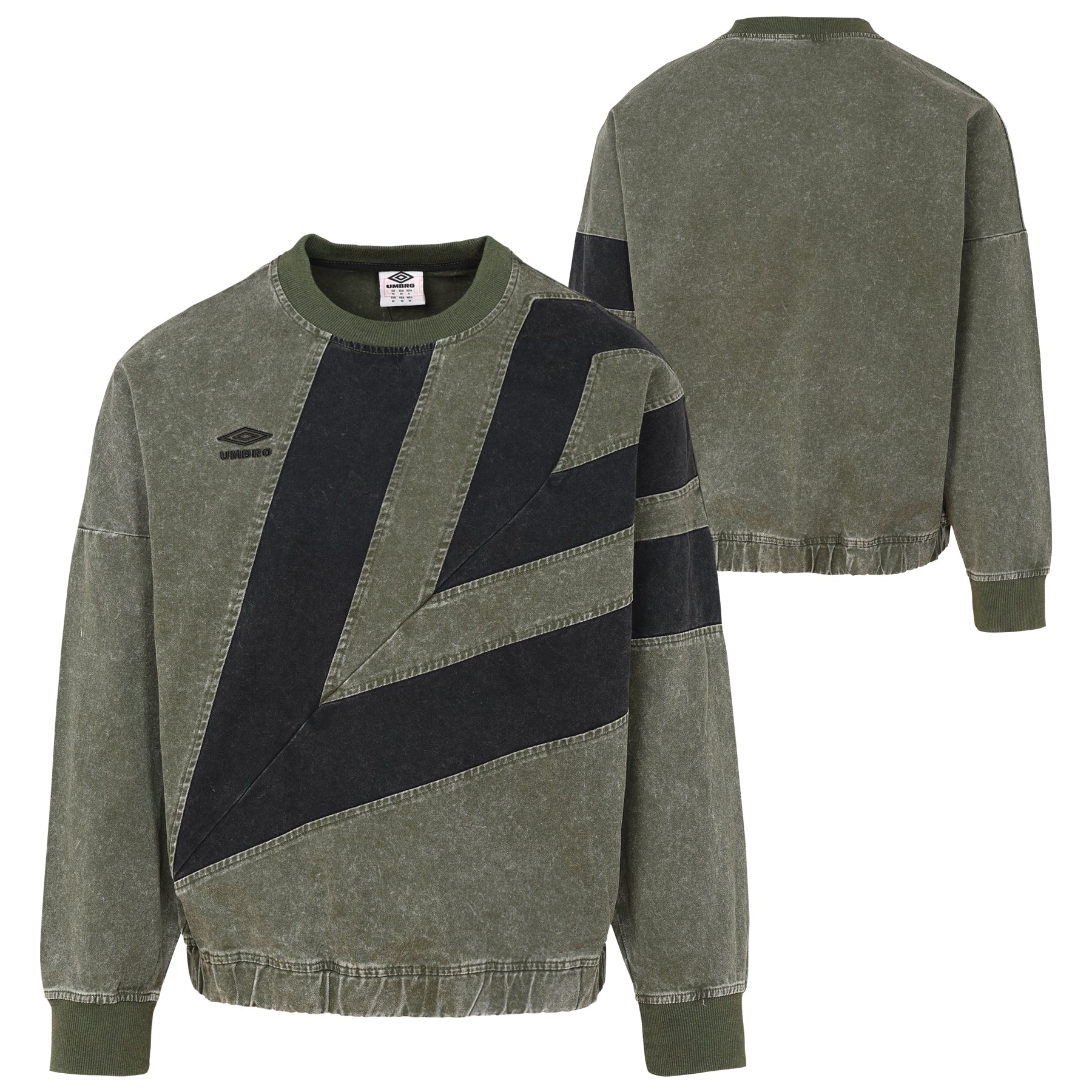 WASHED DIAMOND DRILL SWEAT MEN