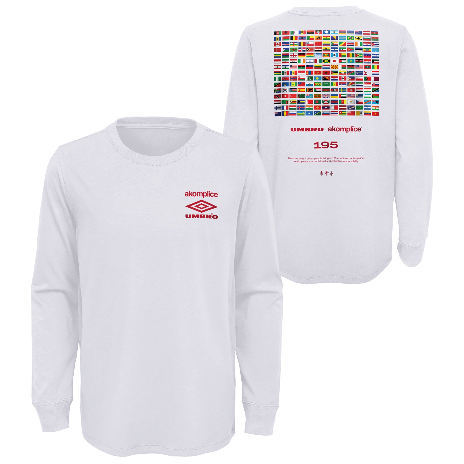 UMBRO x AKOMPLICE WORLD PEACE LS TEE