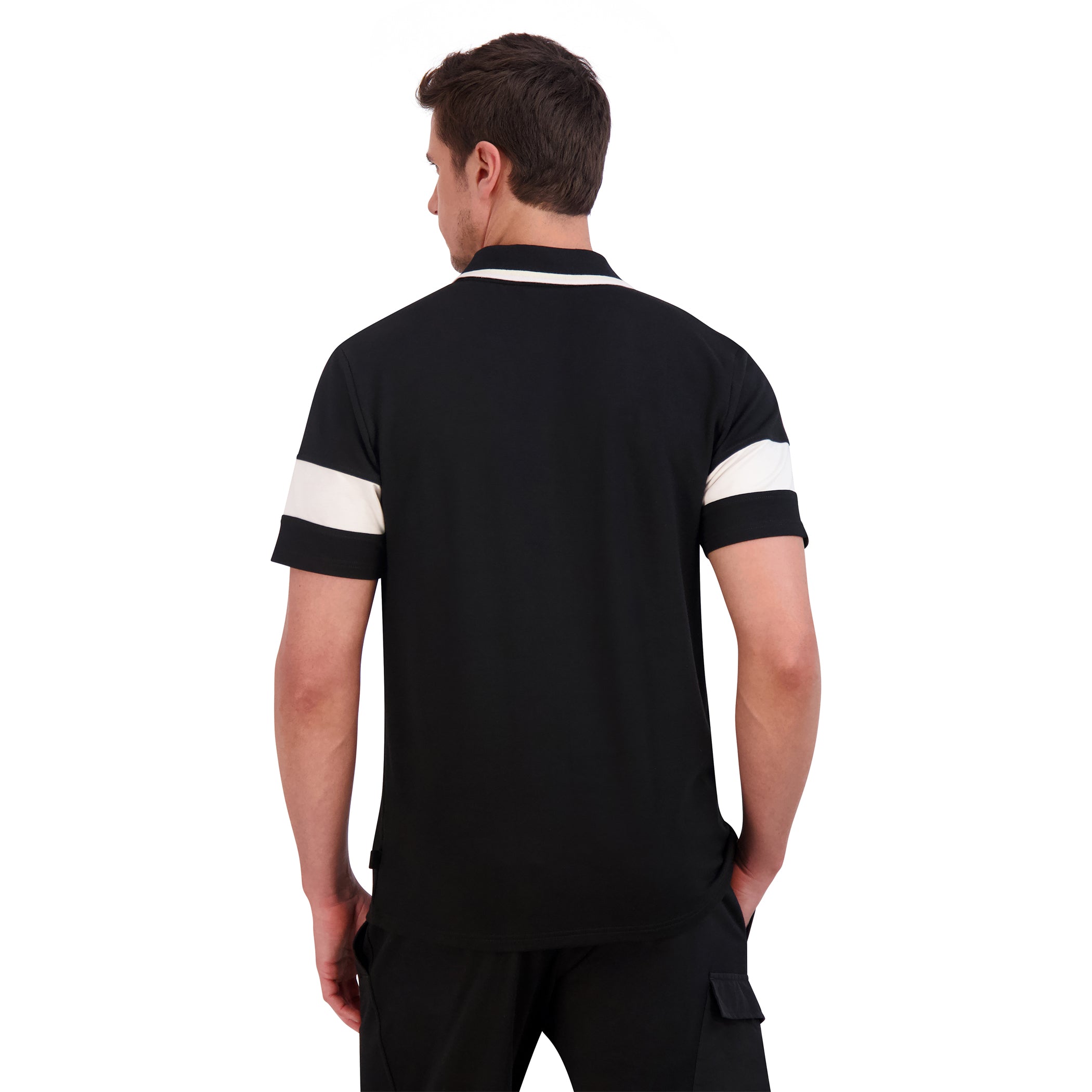 MENS 1/4 ZIP FR TERRY POLO
