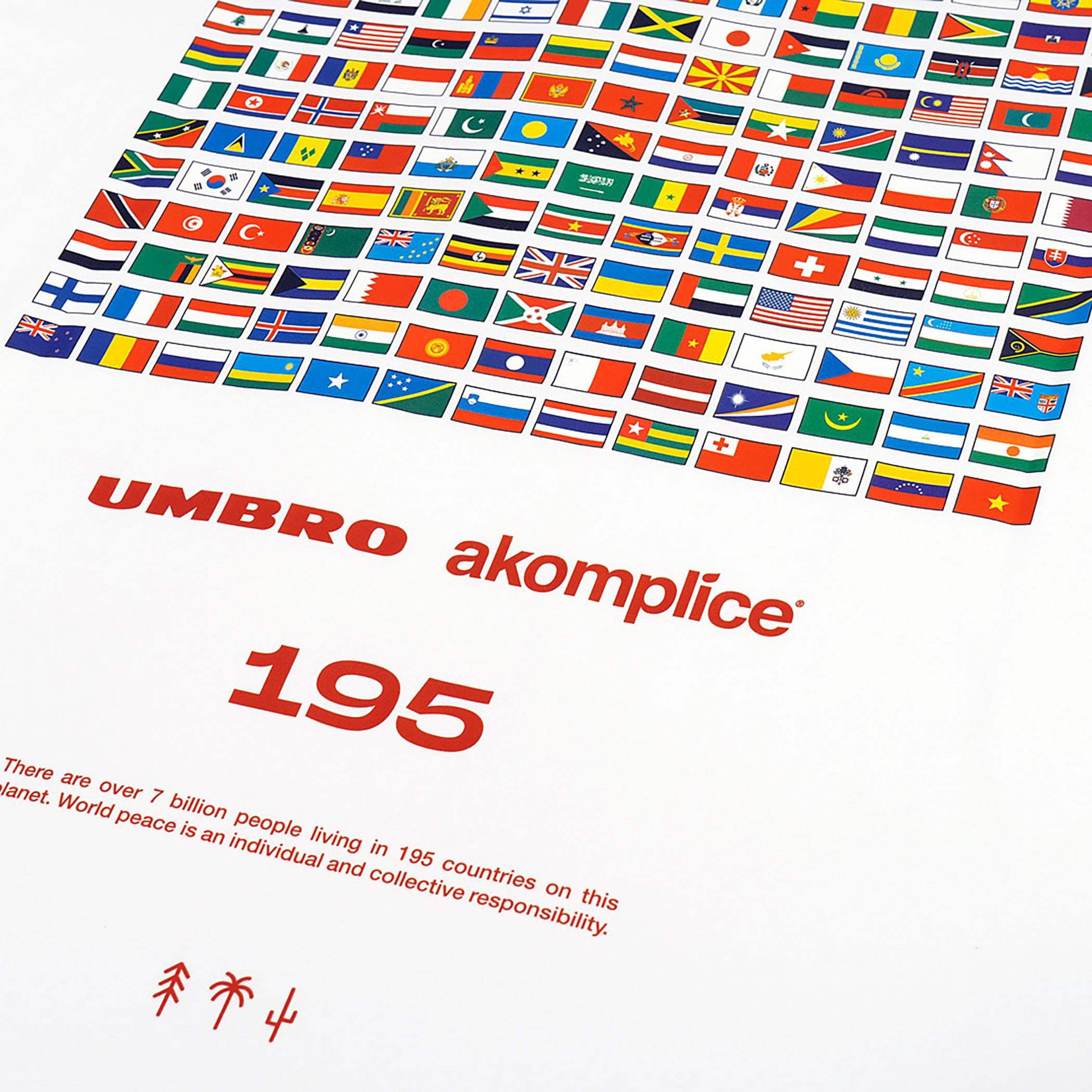 UMBRO x AKOMPLICE WORLD PEACE LS TEE