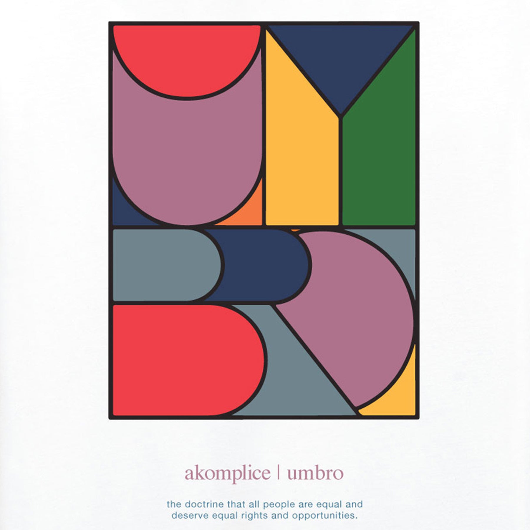 UMBRO x AKOMPLICE MENS EGALITARIANISM S/S TSHIRT