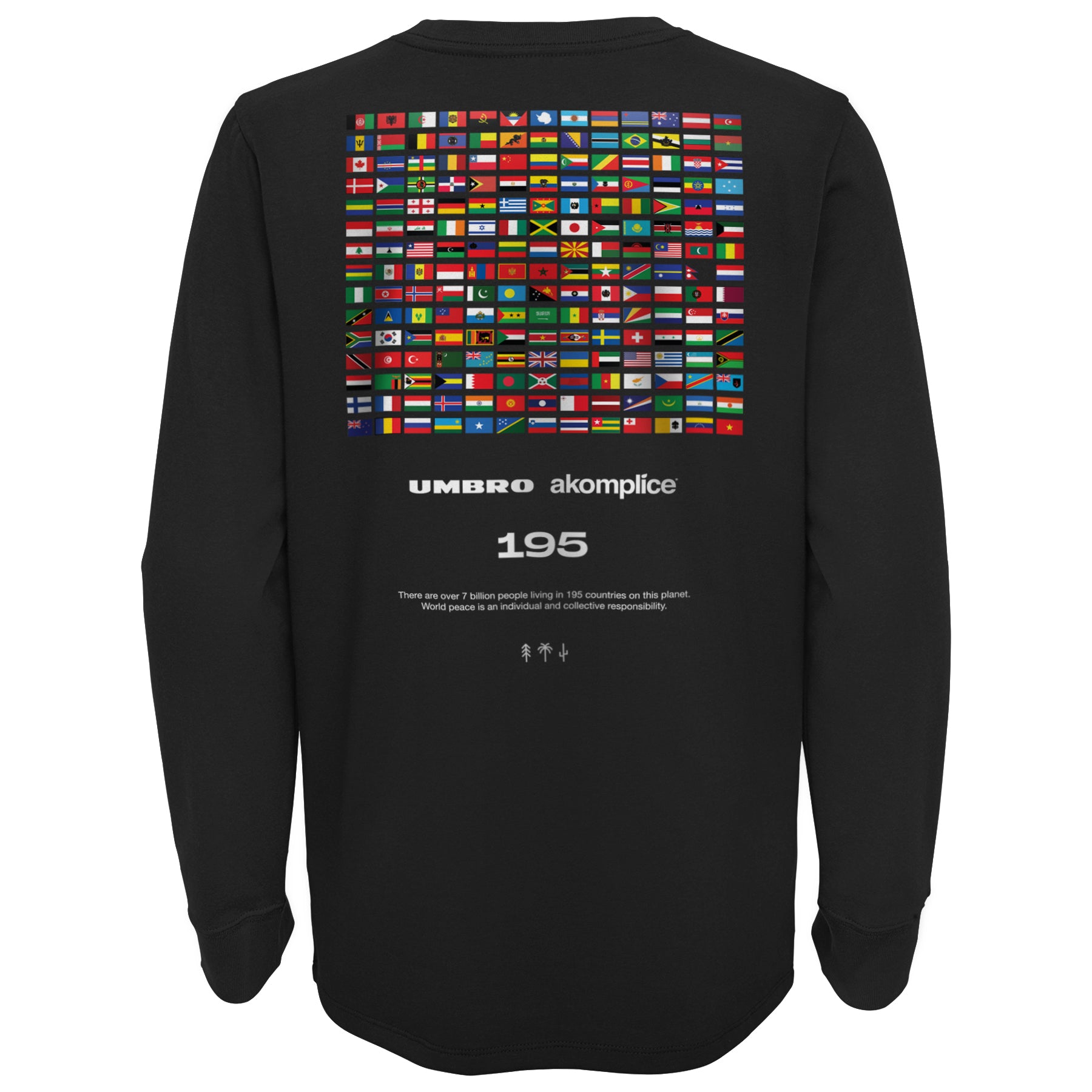 UMBRO x AKOMPLICE WORLD PEACE LS TEE