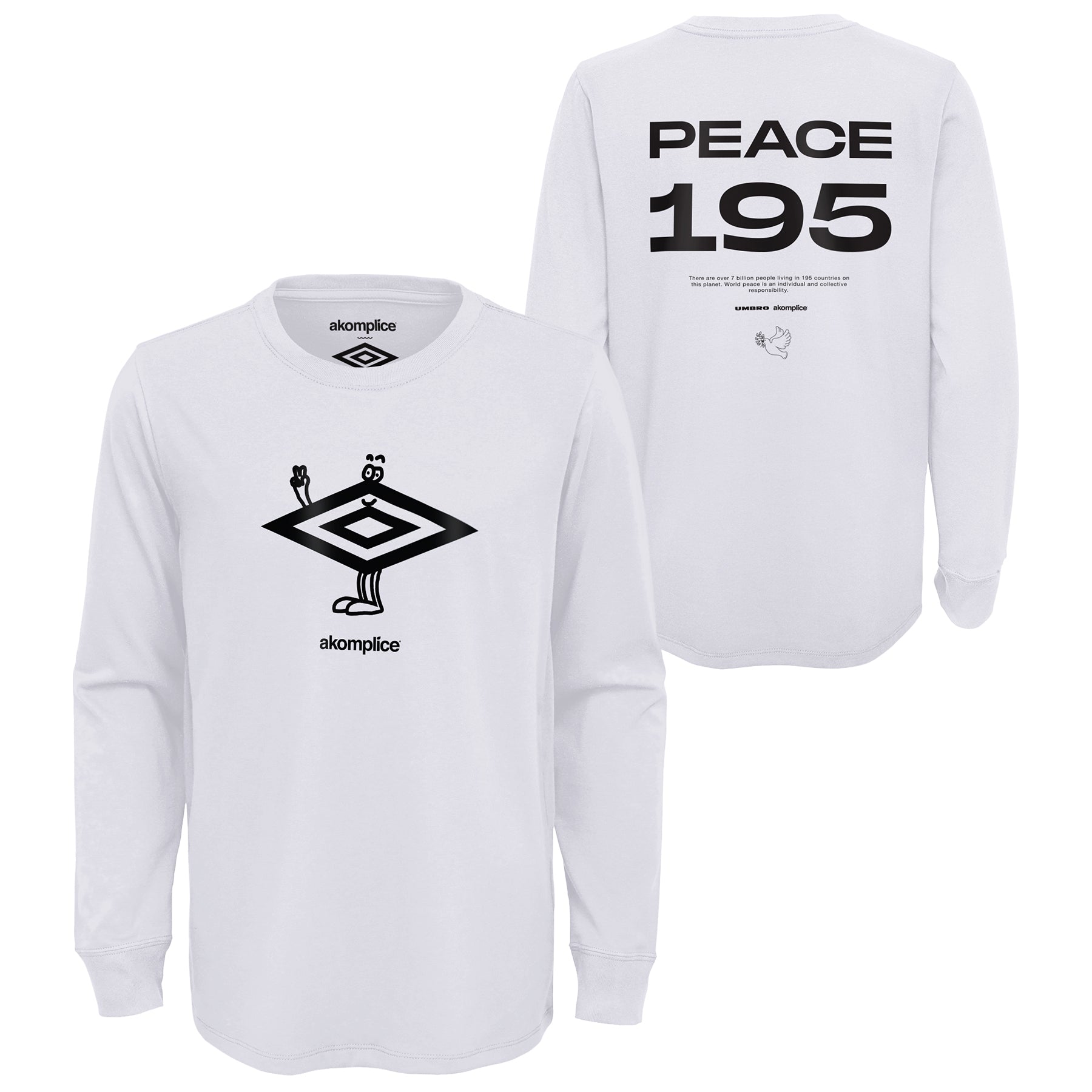 UMBRO x AKOMPLICE PEACEMAN LS TEE