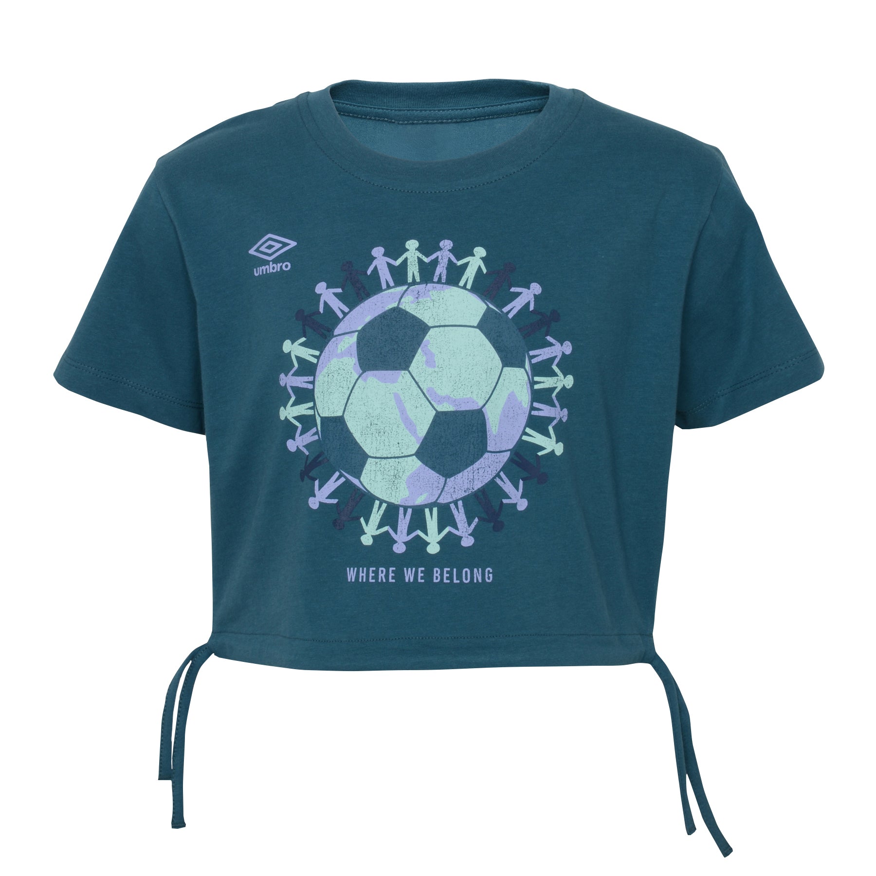 F22 UMBRO GIRLS CINCHED BOTTOM TEE