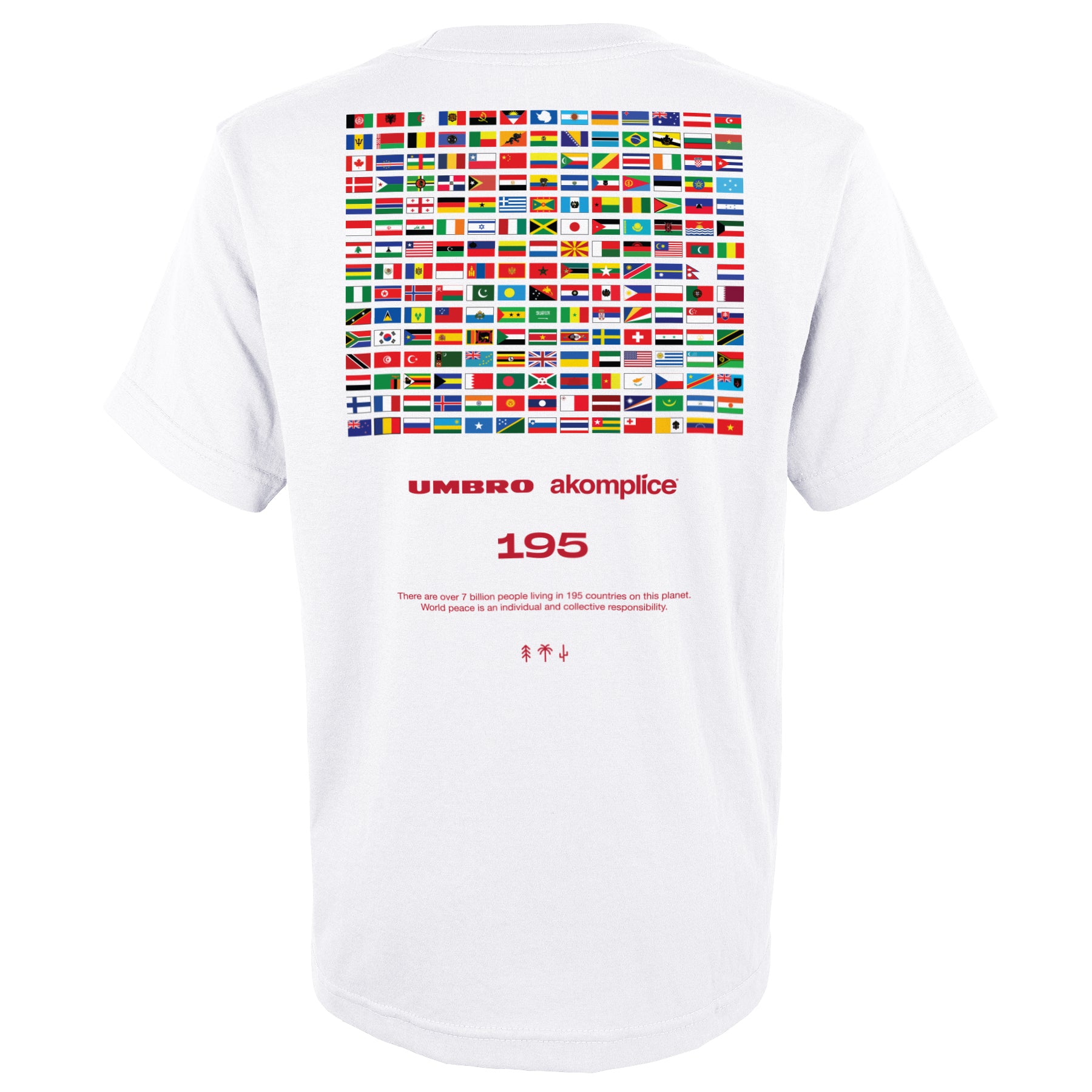 UMBRO x AKOMPLICE WORLD PEACE SS TEE