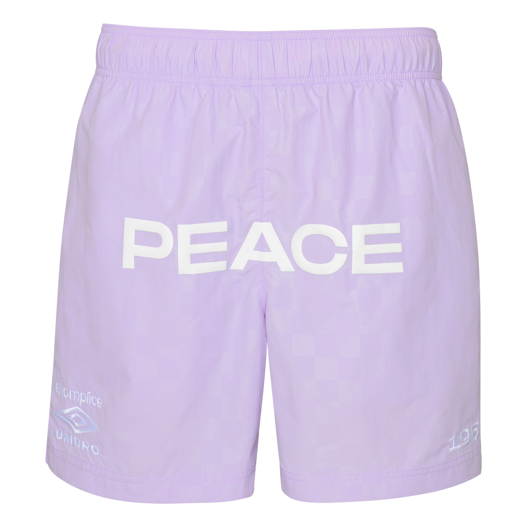 UMBRO x AKOMPLICE PEACE EMBOSSED CHECKERBOARD SHORT