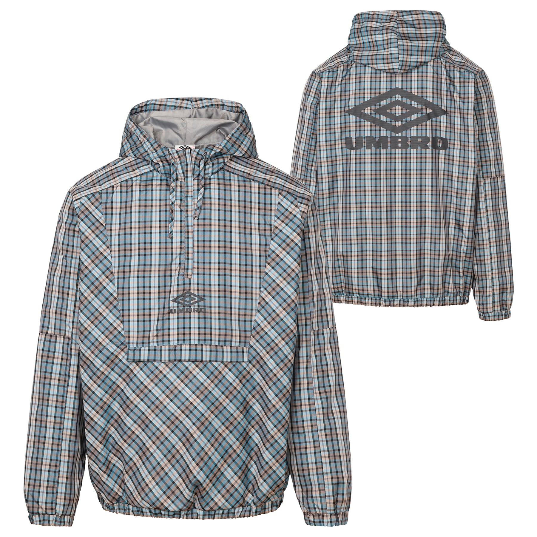 CHECKED CAGOULE JACKET