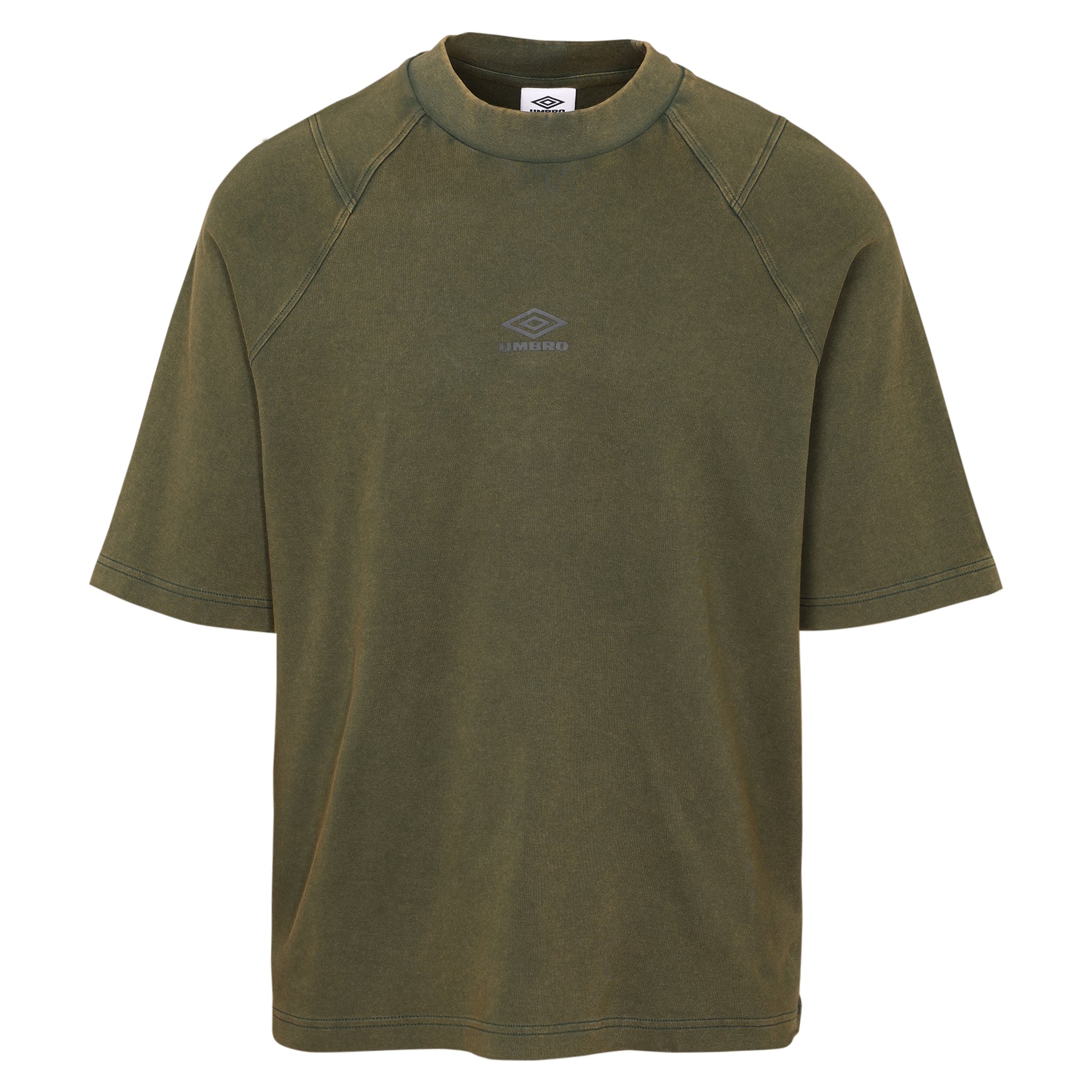 WASHED HIGH NECK BOXY TEE MEN'