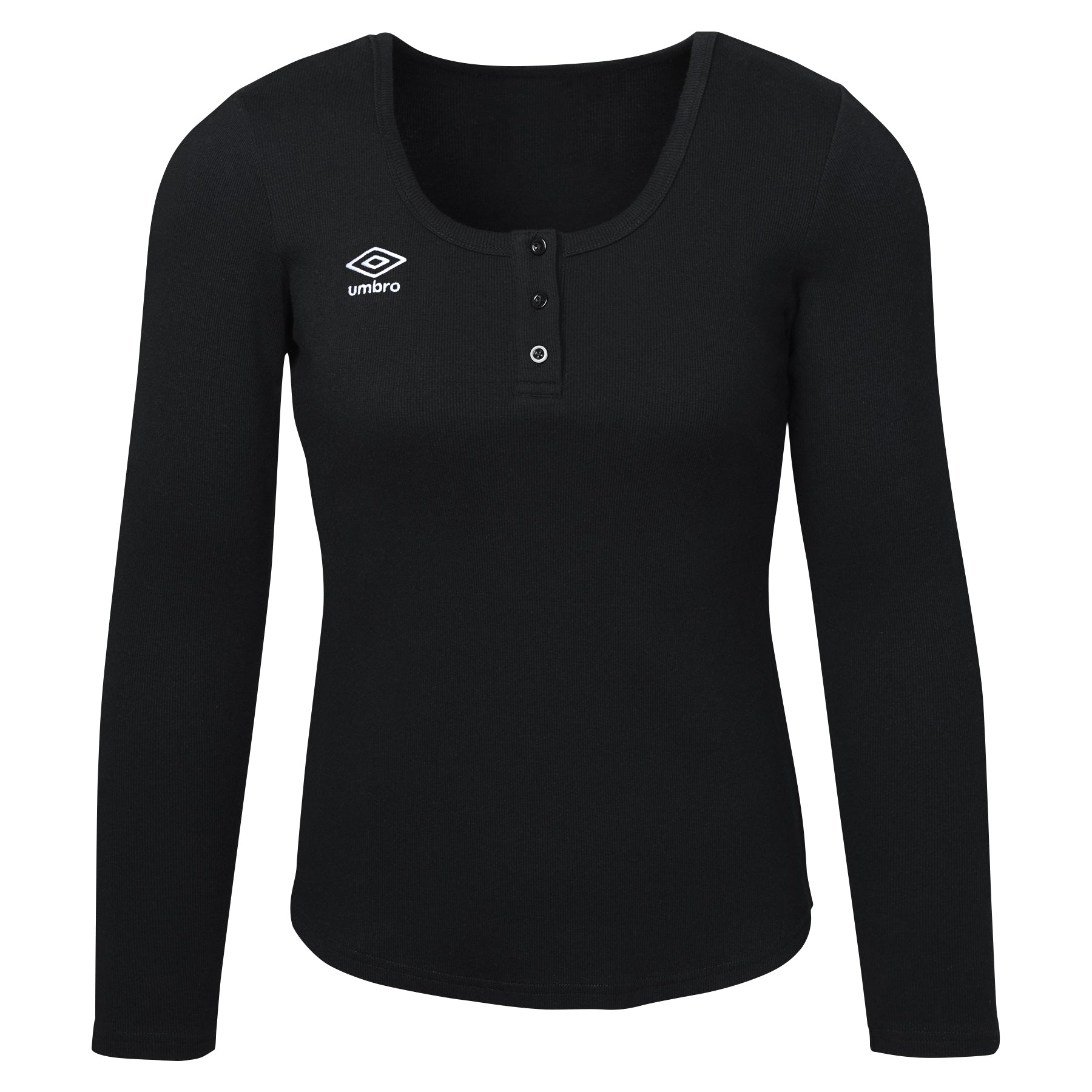 WOMEN'S RIB HENLEY TOP