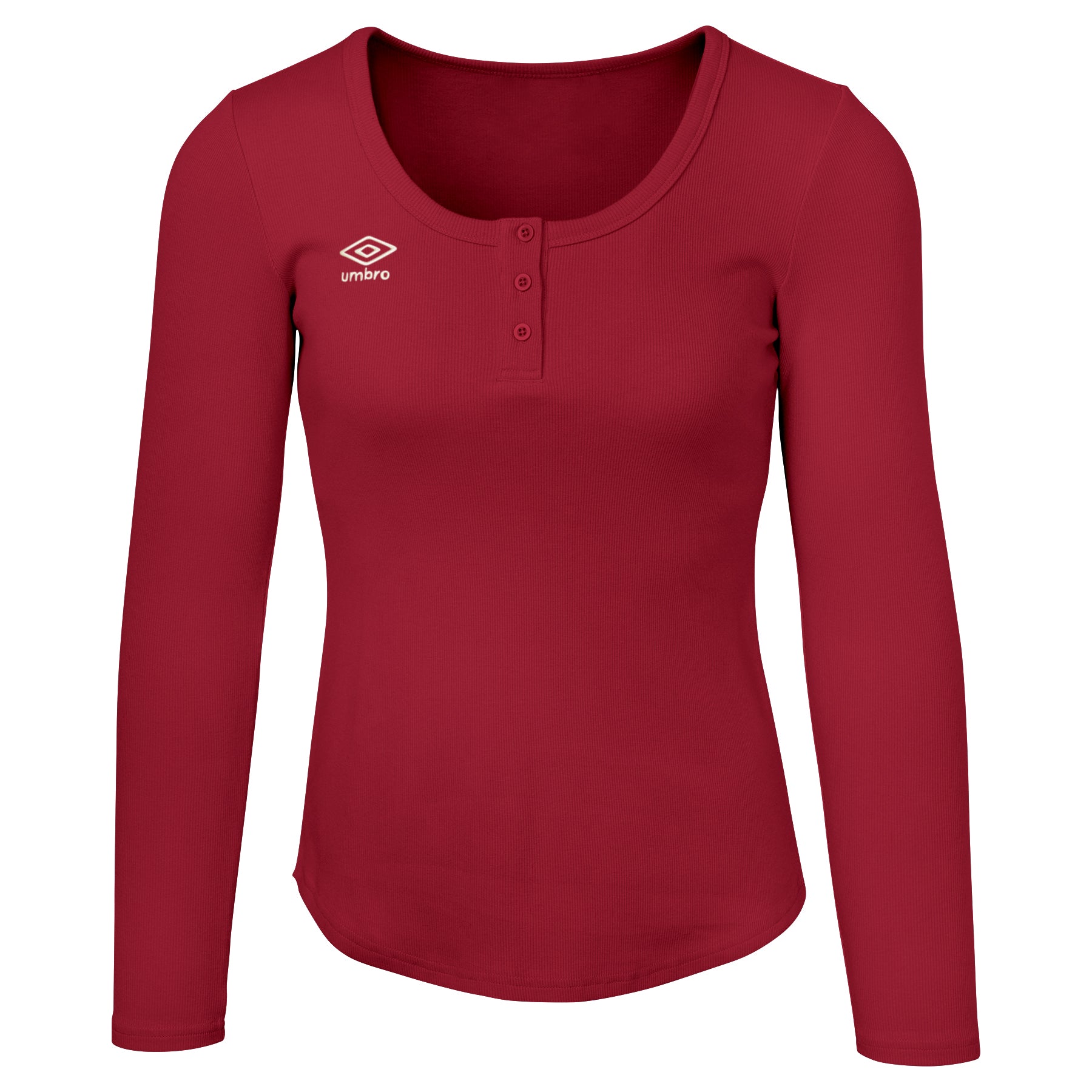 WOMEN'S RIB HENLEY TOP