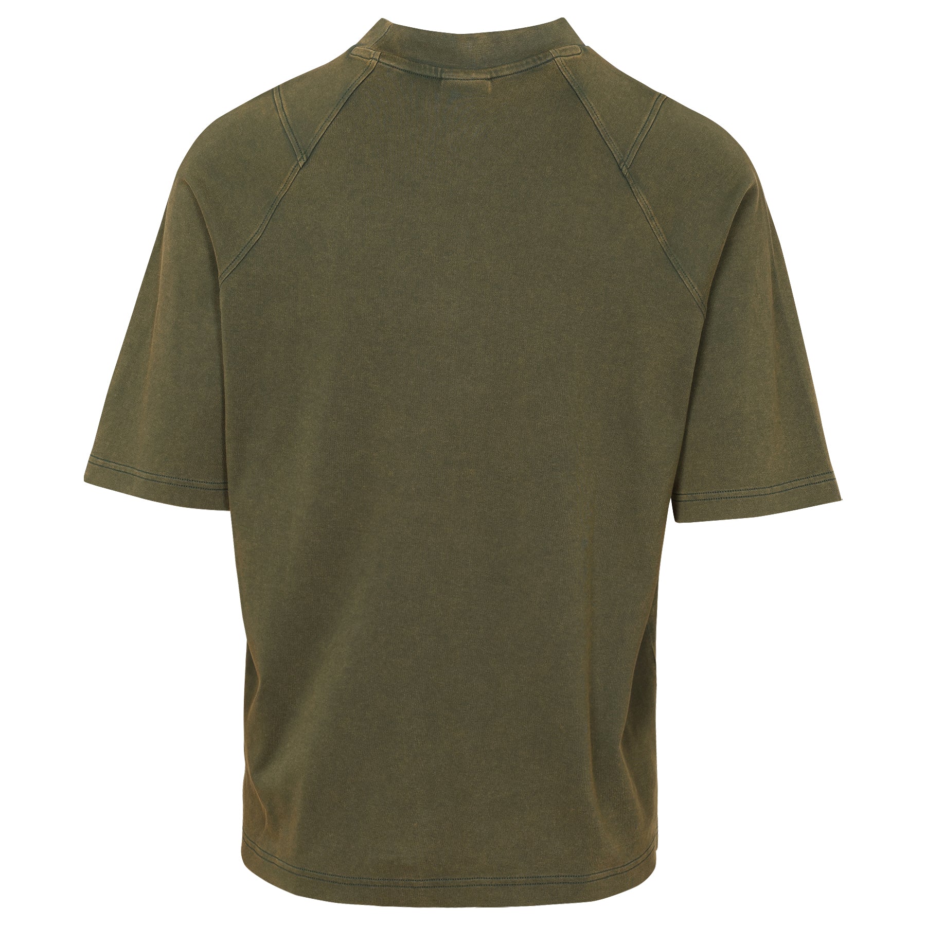 WASHED HIGH NECK BOXY TEE MEN'