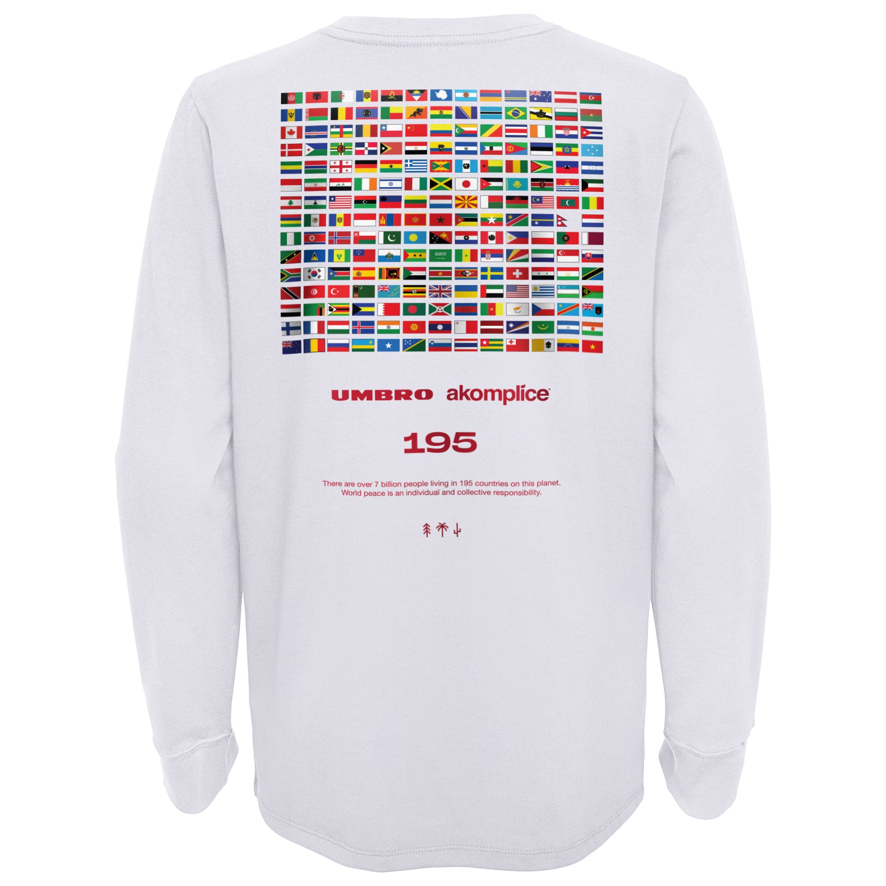 UMBRO x AKOMPLICE WORLD PEACE LS TEE